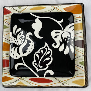 3 SQUARE SERVING PLATES - MIX & MATCH BOHO STYLE